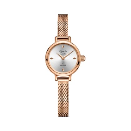 Alexandre Christie ALCW2B35LHBRGSL Sapphire Glass Mesh Band Women Watch